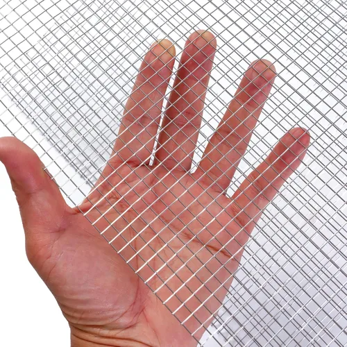 Paquete de 2 malla de acero inoxidable, 4 malla completamente soldada, 12 x 24 pulgadas (310 mm x 620 mm), acero inoxidable 304, fácil de cortar y