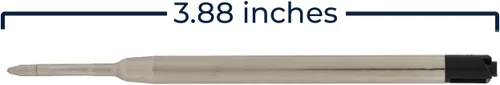 Miniatura 4 de Parker - Recambio de bolígrafo estilo G2, paquete de 2, tinta negra, 0.039 pulgadas, compatible con Monroe, Abingdon, Alexandria, Richmond, Braxton