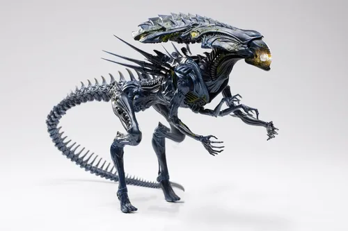 Miniatura 2 de Hiya Toys Serie Mini Exquisita 1/18 Escala 12.7 cm AVP Reina Alienígena Dañada por la Batalla Figura de Acción Multicolor