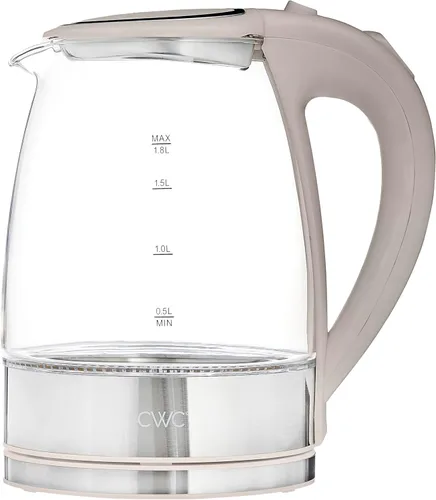 Miniatura 11 de COOK WITH COLOR Hervidor de té eléctrico, caldera de agua caliente inalámbrica de 1.8 L, hervidor rápido de 1200 W, apagado automático y protección