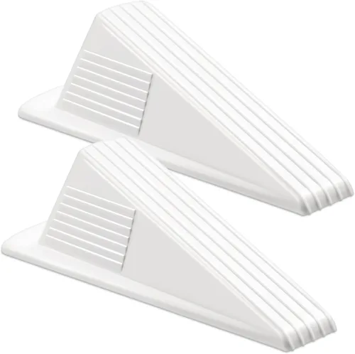 Miniatura 29 de Frienda 4 Piezas Topes de Puerta Jumbo Resistentes Tope de Puerta Alto hasta 2 pulgadas Cuña Alta TPR Cuña Grande Apilable Gran Tope de Goma