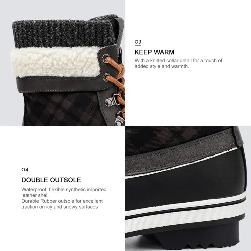 Miniatura 5 de Aleader - Botas de nieve impermeables para mujer