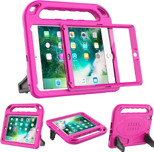 Miniatura 13 de BMOUO Funda para niños para iPad 9.7 2018/2017/iPad Air 2/1/Pro 9.7 - Protector de pantalla integrado con mango a prueba de golpes, funda