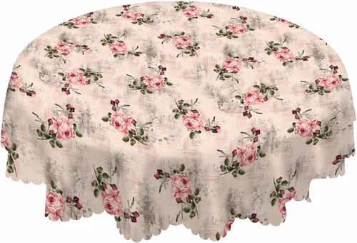 Miniatura 22 de AOYEGO Mantel redondo de 60 pulgadas con diseño de concha de playa tropical oceánica, estrella de mar, cielo arena, mantel de poliéster para Conchas