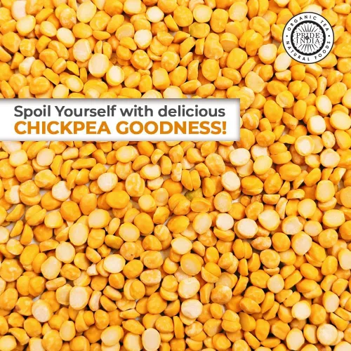 Miniatura 2 de Pride Of India - Lentejas indias de garbanzos amarillos divididos - Chana Dal rico en proteínas y fibra, tarro de 1.5 libras
