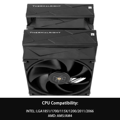 Miniatura 3 de Thermalright Royal Pretor 130 - Enfriador de CPU, 6 tubos de calor, disipador de calor de CPU, ventilador TL-H12-X28 y TL-HD13-X28, compatible