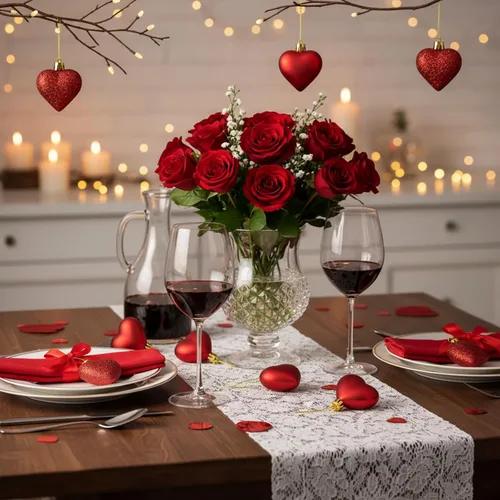 Miniatura 7 de Adornos de corazón para el día de San Valentín: 3 adornos con forma de corazón para árbol de Navidad y para colgar como decoración en el día de San