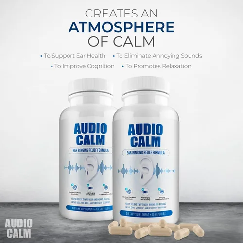 Miniatura 4 de Audio Calm - Alivio de tinnitus para oídos zumbidos, vitaminas para la salud del oído, solución natural para aliviar el tinnitus, alivio rápido