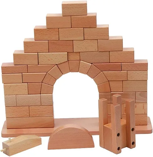 Miniatura 4 de Kghios Juguetes Montessori Materiales para niños pequeños Puente de arco romano Ciencia y cultura Materiales didácticos Educación Temprana Ayudas
