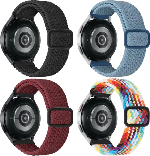 Miniatura 34 de Correa de reloj trenzada Solo Loop – 0.709 in, 0.787 in, 0.866 in, correa trenzada de liberación rápida, correas de reloj elásticas de nailon