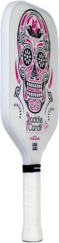 Miniatura 3 de Vulcan Paddle Candy Sugar Skull Pickleball Paddle Rendimiento híbrido Núcleo de polipropileno Aprobado por USAP Múltiples opciones Blanco