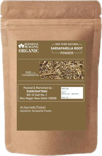 Miniatura 2 de Blessfull Healing Polvo orgánico de raíz de zarzaparrilla 100% puro y natural, 3.52 onzas