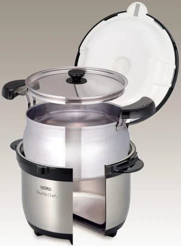 Miniatura 2 de Thermos KBG-3000 CS - Cocina aislada al vacío, Shuttle Chef, 7.1 gal (3.0 L) (3 a 5 personas) de acero inoxidable transparente