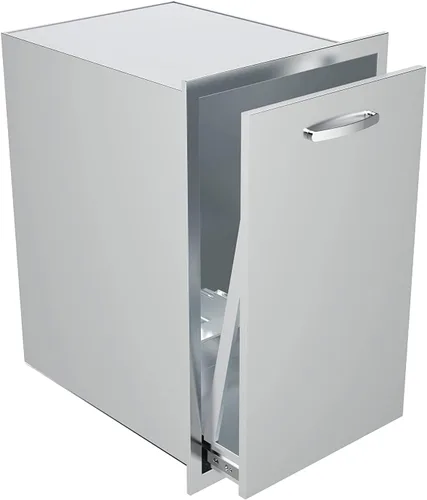 Miniatura 9 de Cajón de basura doble integrado de 16 pulgadas de ancho x 22.3 pulgadas de alto x 18 pulgadas de profundidad, bandeja extraíble para cocina al aire