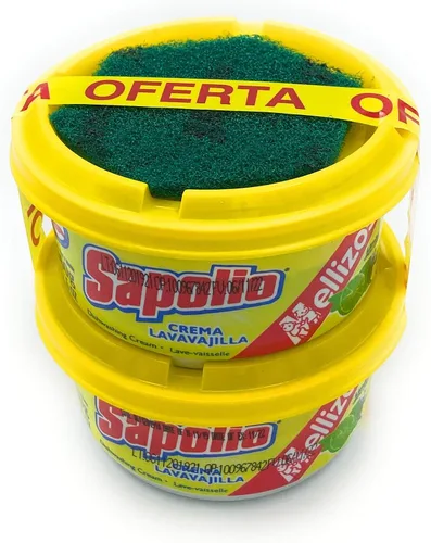 Miniatura 2 de Sapolio Jabón en crema para lavar platos, paquete de 2 unidades, 12.70 oz cada limón