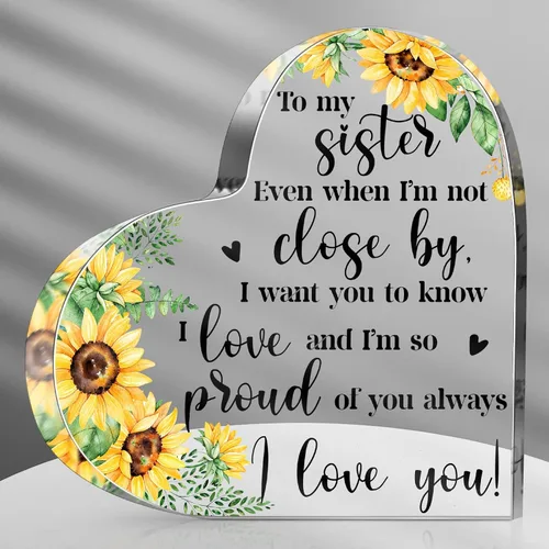 Miniatura 18 de Regalo de amistad navideño para mujeres y niñas, regalo de despedida, regalo de cumpleaños para mejores amigas, placa acrílica para amigos, regalo