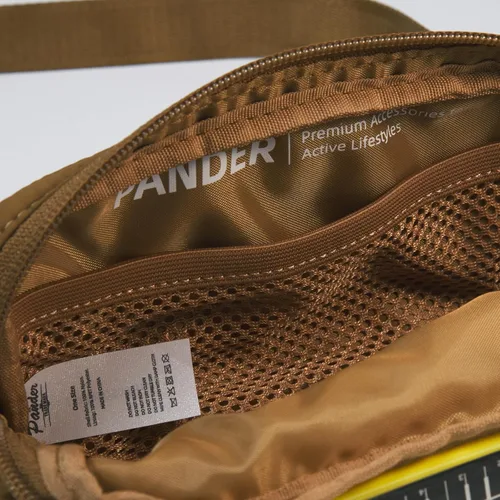 Miniatura 7 de Mini riñonera Pander impermeable de 0.7 litros, cangurera para todas partes para mujeres y hombres., Marrón, Sólido