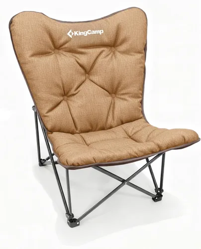 Miniatura 10 de KingCamp Silla de mariposa XL de gran tamaño para adultos, sillas de campamento acolchadas plegables cómodas, 300 libras, resistente con respaldo