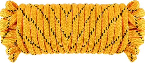 Miniatura 13 de Wellmax Cuerda de nailon trenzado de diamante, 3/8 pulgadas por 50 pies, color azul, extra fuerte, resistente a la luz solar y a la intemperie