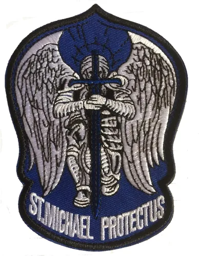 Miniatura 4 de St. Saint Michael Protect Us - Parche bordado de moral, parches tácticos militares para operador del ejército con cierres de gancho y bucle, 3.54 x