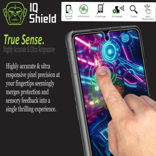 Miniatura 8 de IQShield Paquete de 2 protectores de pantalla para Google Pixel 7, fácil instalación, antiarañazos, antiburbujas, película de TPU transparente