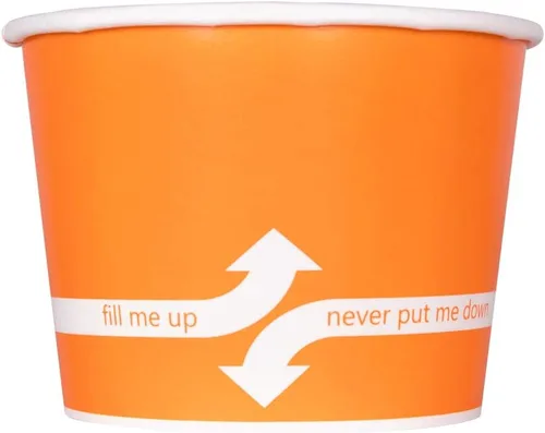 Miniatura 12 de Karat [227 ml - 1000 uds] Tazas de helado de papel y cuencos de sopa para alimentos calientes/fríos - Ideal para sopa, helado, yogur y aperitivos