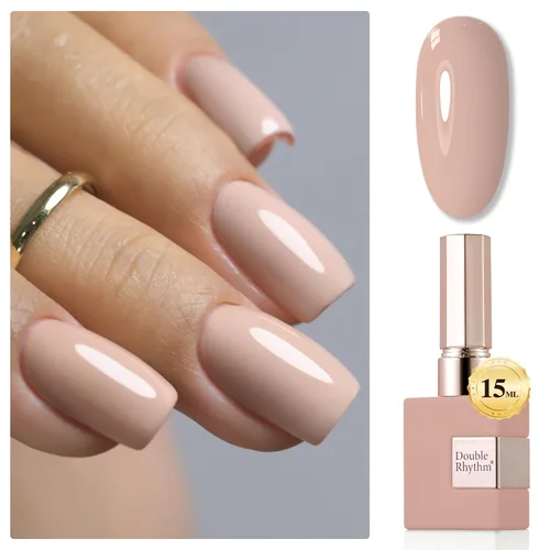 Miniatura 25 de Double Rhythm 15ml de esmalte de uñas en gel, color puro, mismo color, misma botella, esmalte de uñas de remoción para arte de manicura en salón