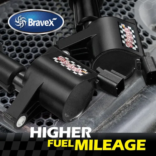 Miniatura 4 de Bravex Paquete de 8 bobinas de encendido de arranque recto, 15% más de energía, F-150 para Ford Lincoln Mercury V8 V10 4.6l 5.4l 6.8l Compatible