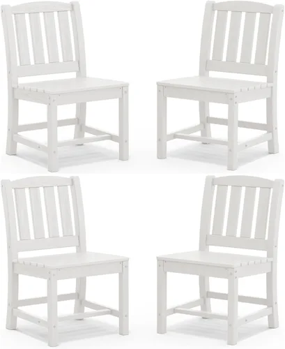 Miniatura 38 de SERWALL Juego de comedor para exteriores de 9 piezas, mesa de comedor expandible de 60 a 83 pulgadas y 8 sillas de polietileno de alta densidad