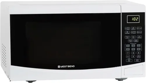 Miniatura 9 de Horno microondas West Bend WBMW92B de 900 vatios, compacto con 6 configuraciones pre-cocción, descongelamiento rápido, panel de control electrónico
