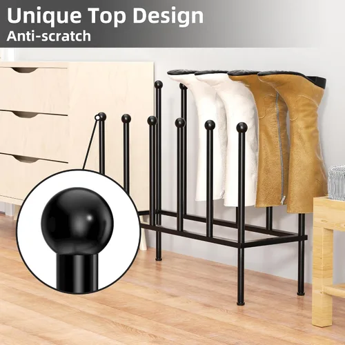 Miniatura 3 de pickpiff Zapateros independientes - Zapatero de botas de metal negro, organizador de zapatos para dormitorio, armario, entrada, dormitorio, patio al