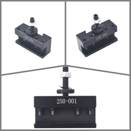 Miniatura 5 de waltyotur OXA 250-001 Soporte de poste de herramienta de cambio rápido, poste de herramienta de cambio rápido para mini torno, soporte de cambio