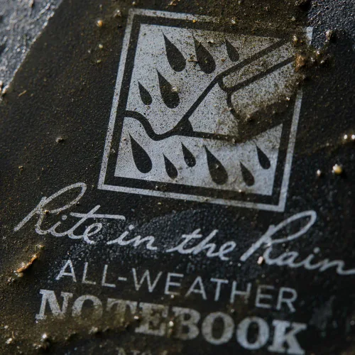 Miniatura 2 de Rite In The Rain Cuaderno de espiral superior resistente a la intemperie, 4 x 6 pulgadas, cubierta negra, patrón universal (No. 746-3), paquete de 3