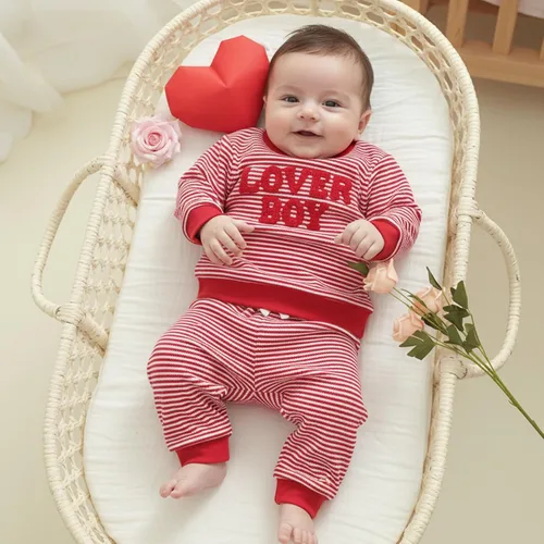 Miniatura 2 de Engofs Conjunto de sudadera de manga larga para bebé niño y niña, 2 piezas, sudadera de manga larga para otoño e invierno