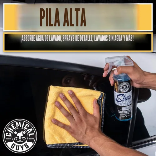 Miniatura 9 de Chemical Guys Toallas de Microfibra Premium de Grado Profesional para Automóviles, Dorado, 16" x 16", Paños de Detallado de Autos Ultra Suaves y Sin