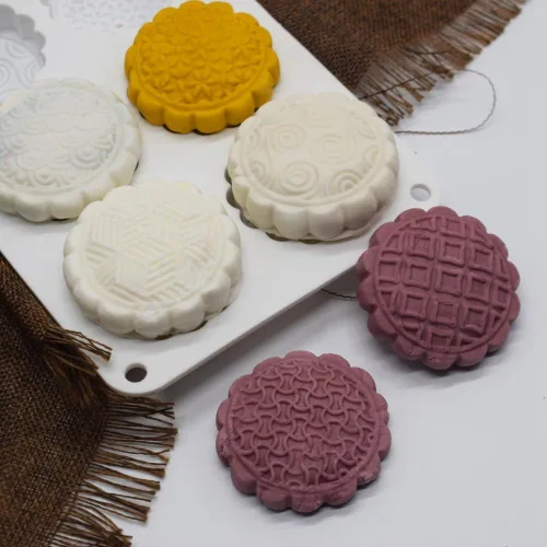 Miniatura 19 de Molde de silicona para pastel con 6 flores, molde de pan casero DIY, moldes de silicona para pastel, molde para pastel de luna, herramientas