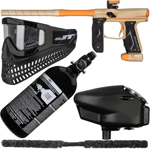 Miniatura 3 de Action Village Empire Axe 2.0 Super Kit de paquete de pistola de paintball Azul polvo/Negro polvo