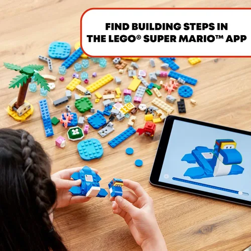 Miniatura 6 de LEGO Super Mario Dorrie's Beachfront Expansion Set 71398 Kit de construcción; juguete coleccionable para niños de 6 años en adelante (229 piezas)