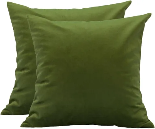 Miniatura 8 de TangDepot - Funda de almohada lisa de terciopelo, funda de cojín supersuave de lujo, muchas opciones de colores y tamaños