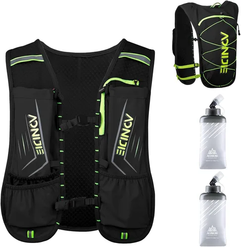 Miniatura 22 de Azarxis Chaleco de Hidratación para Correr Mochila 5L 5.5L para Mujeres y Hombres para Correr en Senderos Carrera de Maratón Ciclismo Senderismo