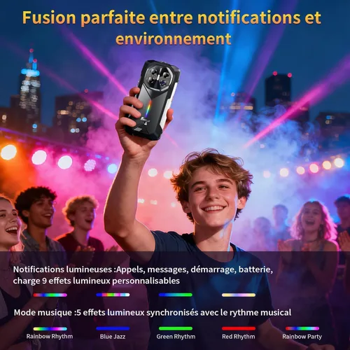 Miniatura 11 de FOSSIBOT F113 5G 20000mAh/33W Teléfono resistente desbloqueado, 36GB+256GB/2TB, MediaTek Dimensity 7050+Android 15 Teléfono para juegos, 6.78