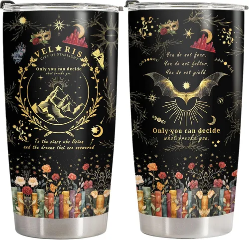 Miniatura 30 de 34HD Vaso dorado de 20 onzas – Thank You for Being a Friend – Taza de acero inoxidable aislada al vacío de doble pared – Mantiene las bebidas