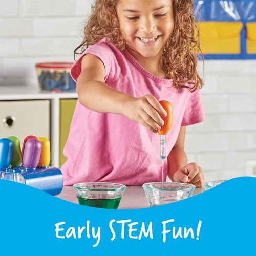 Miniatura 2 de Learning Resources goteros jumbo - experimentos científicos para niños, juguetes sensoriales para mesa de agua, herramientas para niños pequeños
