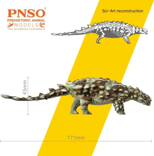 Miniatura 2 de PNSO Modelos de dinosaurios prehistóricos (37 Bart El Pinacosaurus)