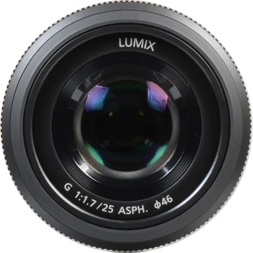 Miniatura 8 de Lente Panasonic LUMIX G, 25 mm, F1.7 ASPH, Micro Cuatro Tercios sin espejo, H-H025K (negro de EE. UU.)