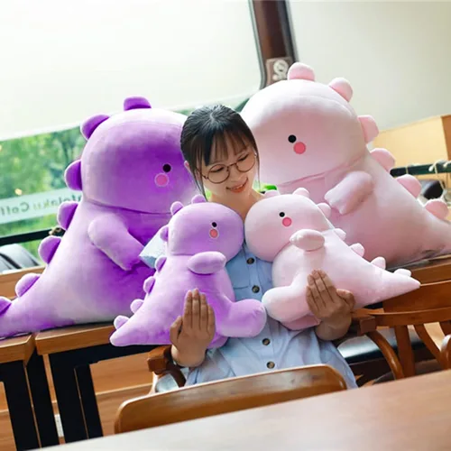 Miniatura 5 de VHYHCY Lindos Juguetes de Peluche de Dinosaurio, Juguetes Muñecos de Animales de Peluche de Dinosaurio Gordo, Peluche Suave de Animal de Peluche