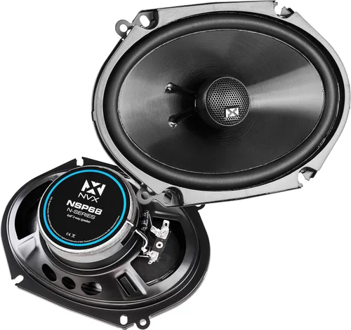 Miniatura 16 de NVX NSP69 Paquete de altavoces coaxiales de 2 vías de 6 x 9 con arnés Metra 72-1002 – 900 W pico, tweeters de cúpula de seda, instalación