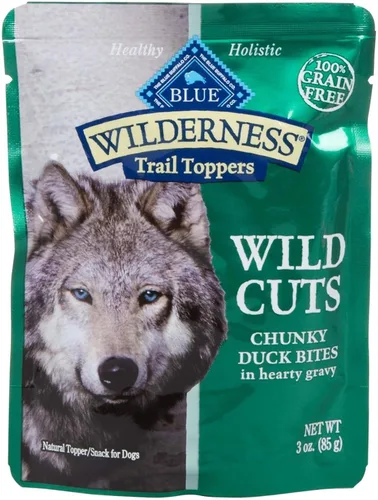 Miniatura 13 de Blue Buffalo Wilderness Trail Toppers Wild Cuts - Alimento húmedo natural para perros con alto contenido de proteínas, bocados de pollo en salsa