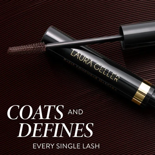 Miniatura 6 de LAURA GELLER NEW YORK Máscara de Kajal de larga duración - Fórmula para alargar, definir, rizar y construir maquillaje de ojos - Cepillo innovador