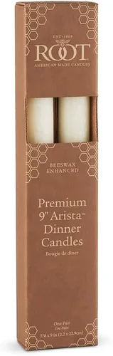 Miniatura 7 de Root Candles Velas rústicas sin perfume de mezcla de cera de abejas sin goteo Timberline Arista de 2 unidades, 9 pulgadas, cera de abeja